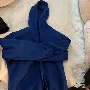 Blue zip up jacket